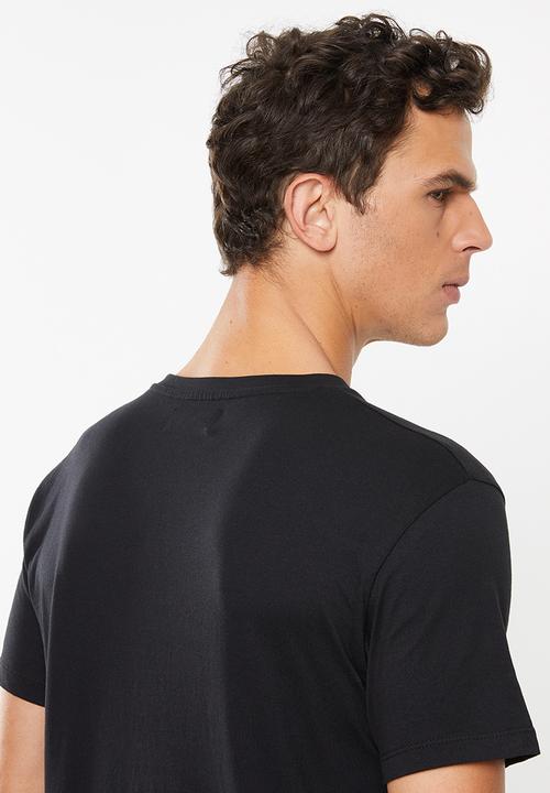 Superbalist - Plain V-neck 2 pack tees - black
