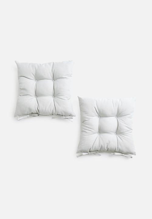 Sixth Floor - Seat cushion set - grey linen look