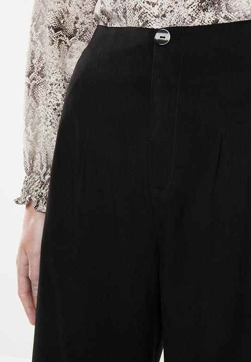 Superbalist - Formal wide leg pants - black