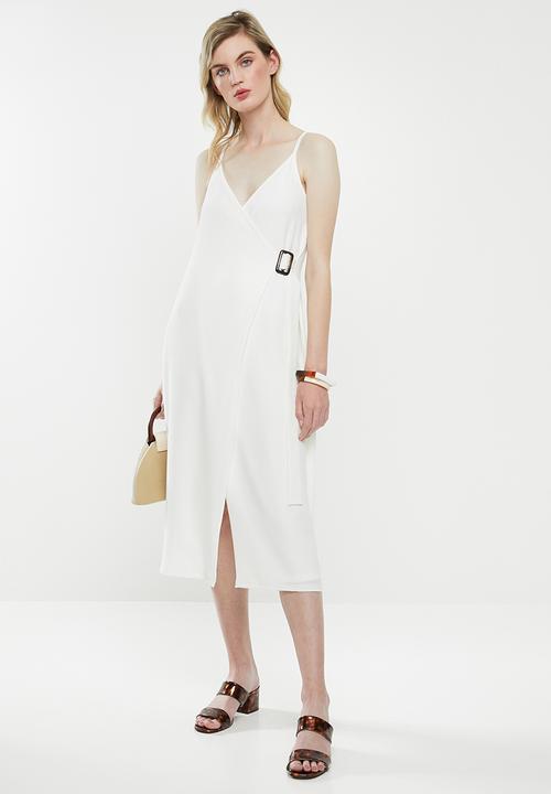 Superbalist - Wrap pencil dress - white
