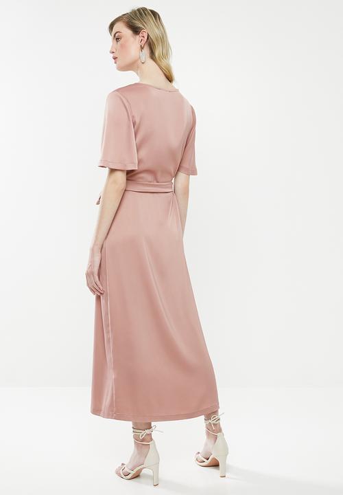 Superbalist - Wrap over kimono dress - pink