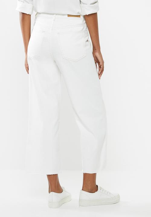 Cotton On - Wide leg jeans - cream