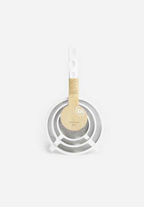 Excellent Houseware - Strainer set of 3 - white