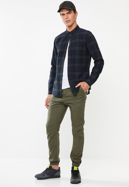 Cotton On - Drake cuffed pants - khaki
