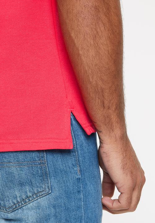 POLO - Carter custom fit short sleeve pique golfer - pink 