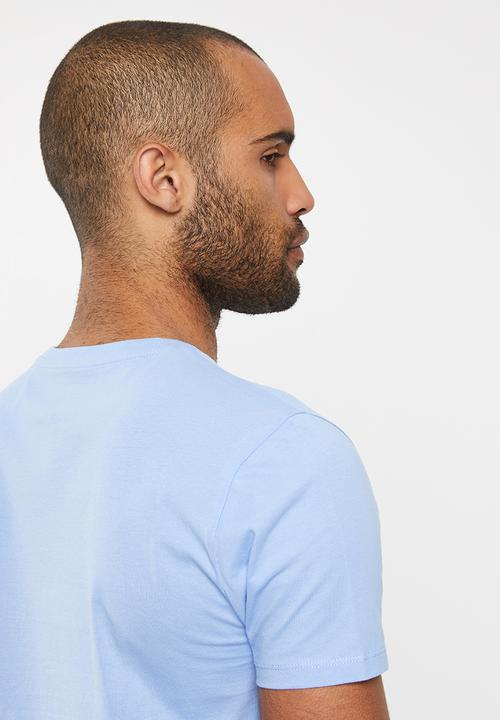 POLO - Lucas plain crew neck - blue