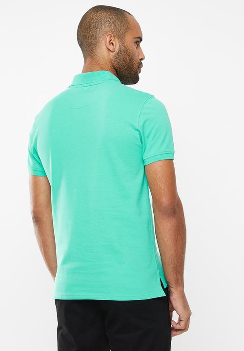 POLO - Carter custom fit ss pique golfer - green