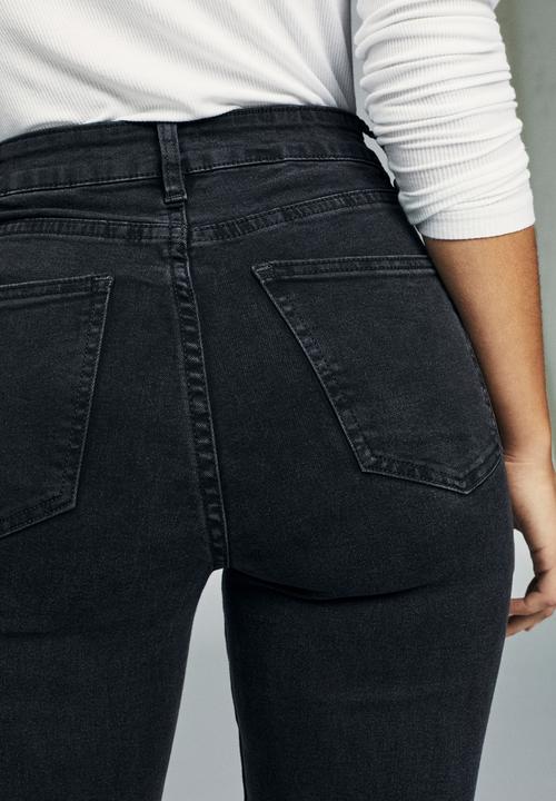 Cotton On - High rise grazer skinny jean  - black