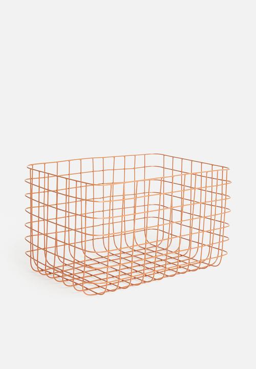 Sixth Floor - Finch wire basket - rust