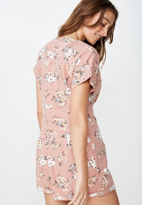 Cotton On - Woven dusk broiderie playsuit  - multi 