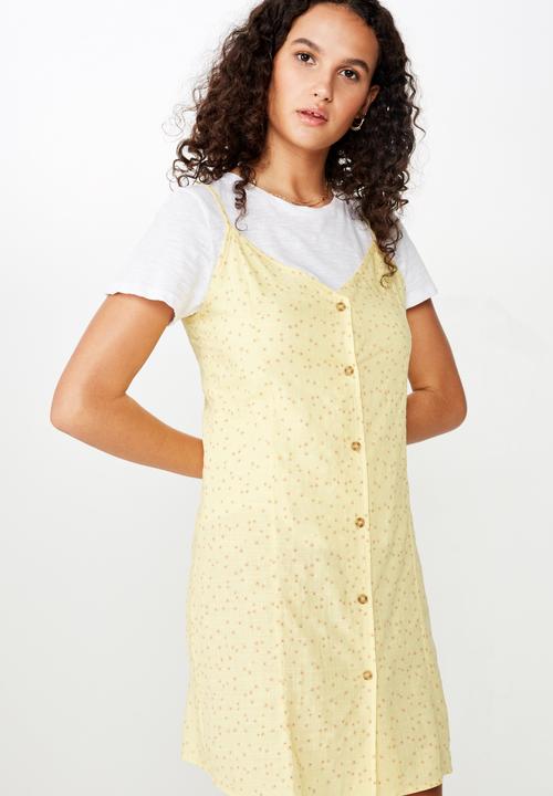 cotton on yellow dress