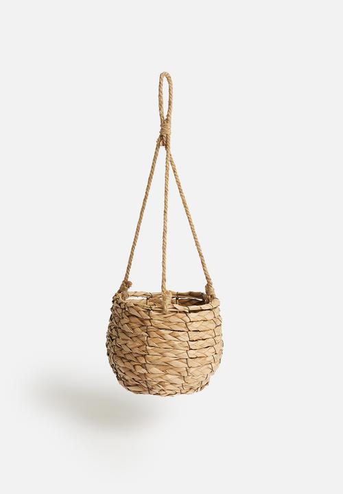 Sixth Floor - Straw hanging basket - large
