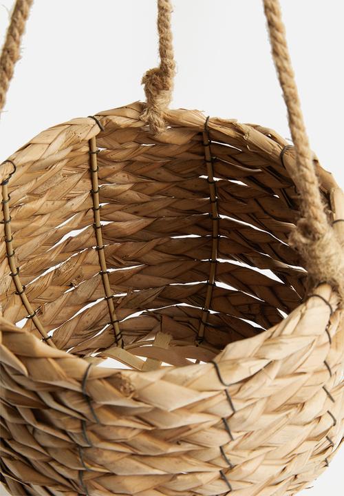 Sixth Floor - Straw hanging basket - large