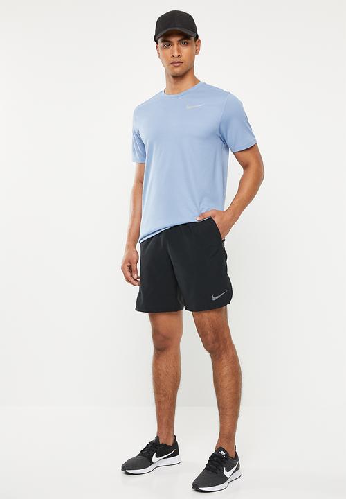 Nike - Short sleeve run top - blue