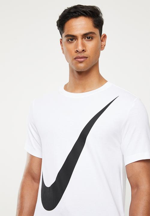 Nike - Swoosh 1 short sleeve tee - white & black