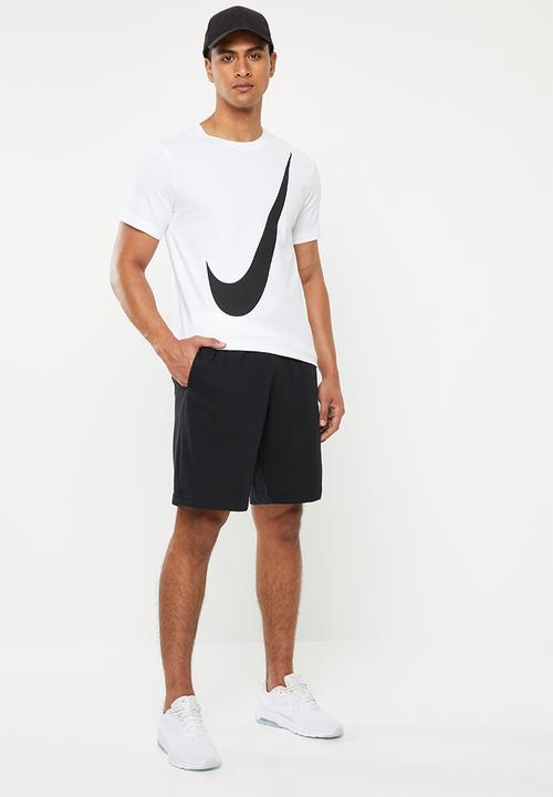 Nike - Swoosh 1 short sleeve tee - white & black