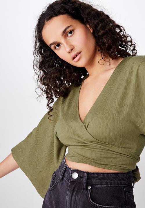 Cotton On - Jude kimono sleeve top  - green