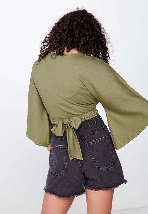 Cotton On - Jude kimono sleeve top  - green