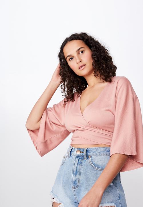 Cotton On - Jude kimono sleeve top  - pink