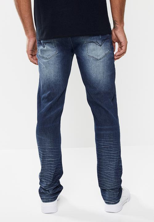 GUESS - Brooklyn slim fit tapered jeans - blue
