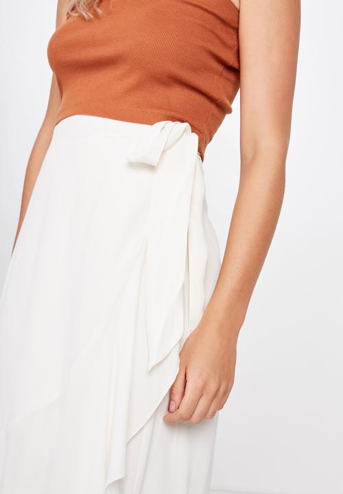 Cotton On - Ella midi skirt - cream