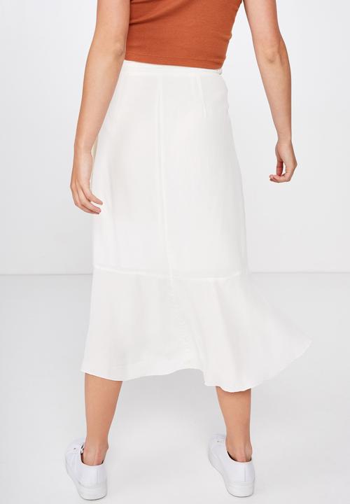 Cotton On - Ella midi skirt - cream