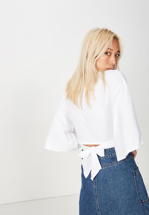 Cotton On - Jude kimono sleeve top  - white