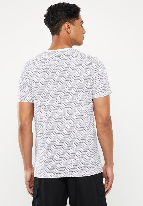 PUMA - Classics graphics all over print tee - white