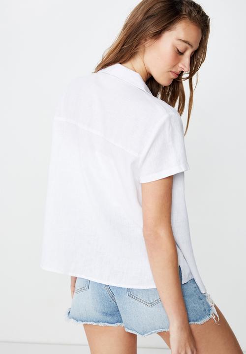 Cotton On - Ricky resort shirt - white