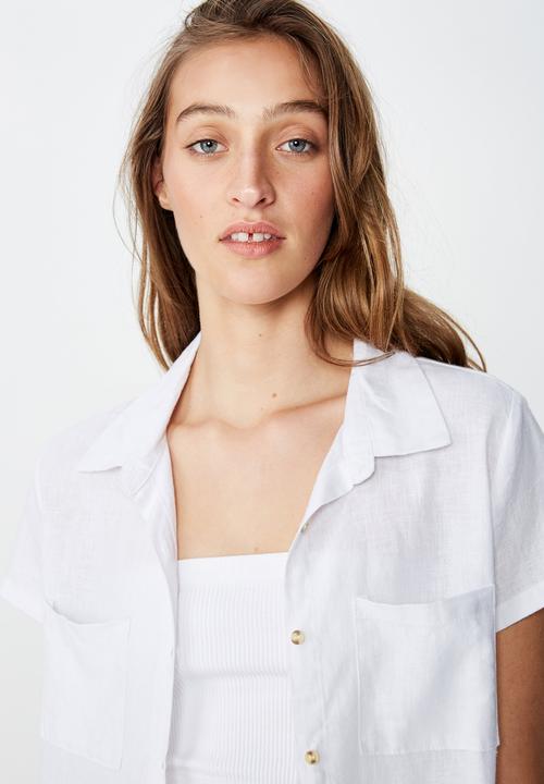 Cotton On - Ricky resort shirt - white