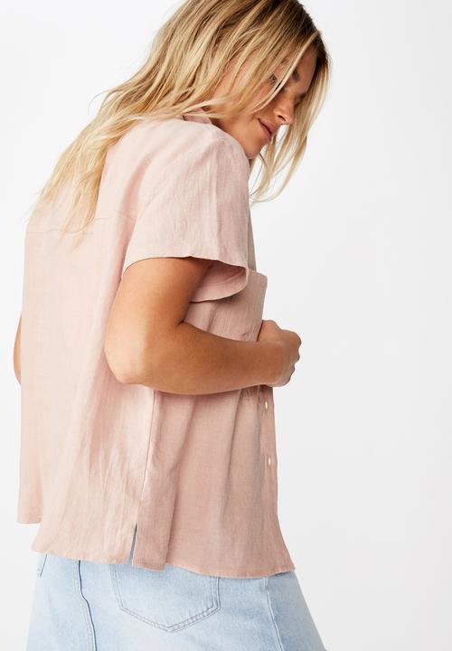 Cotton On - Ricky resort shirt - pink