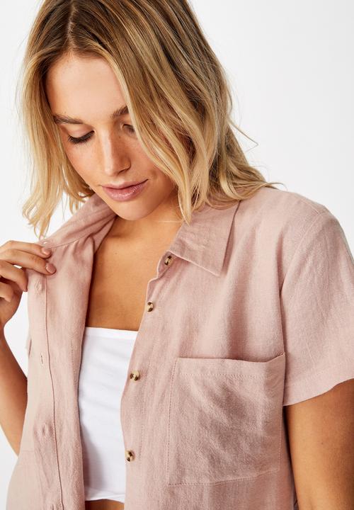 Cotton On - Ricky resort shirt - pink