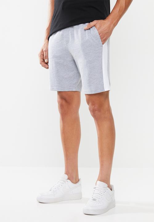 Superbalist - 1up side stripe sweat shorts - grey