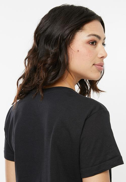 Cotton On - Classic slogan T-shirt embrace your curves - black