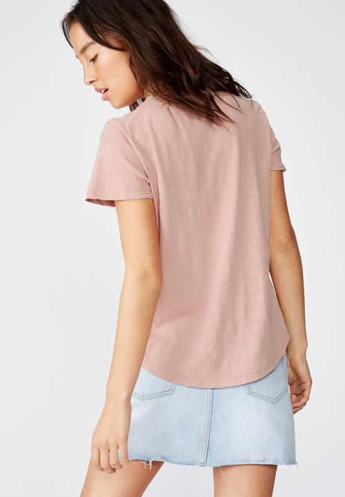 Cotton On - The crew T-shirt - pink