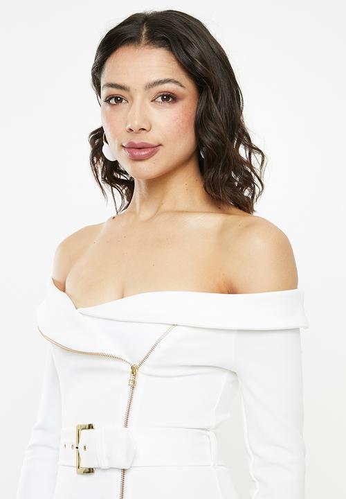 SISSY BOY - Boity: bardot dress - white