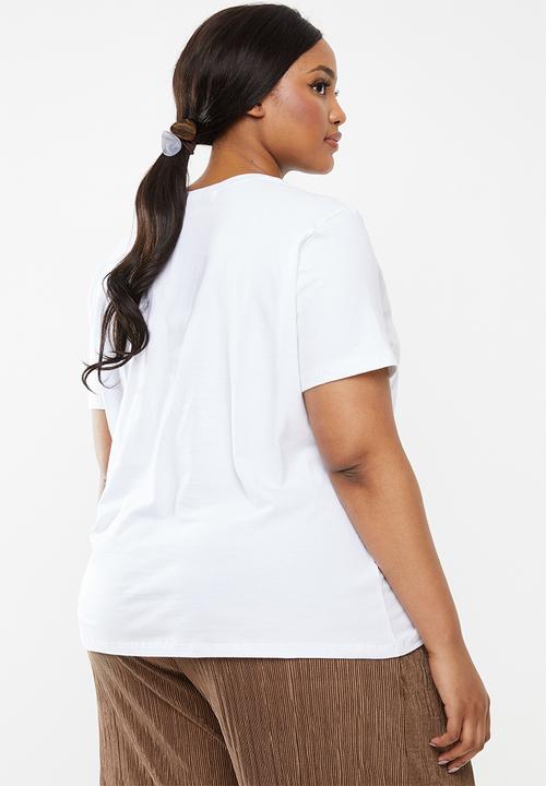 Superbalist - Placement print tee - white