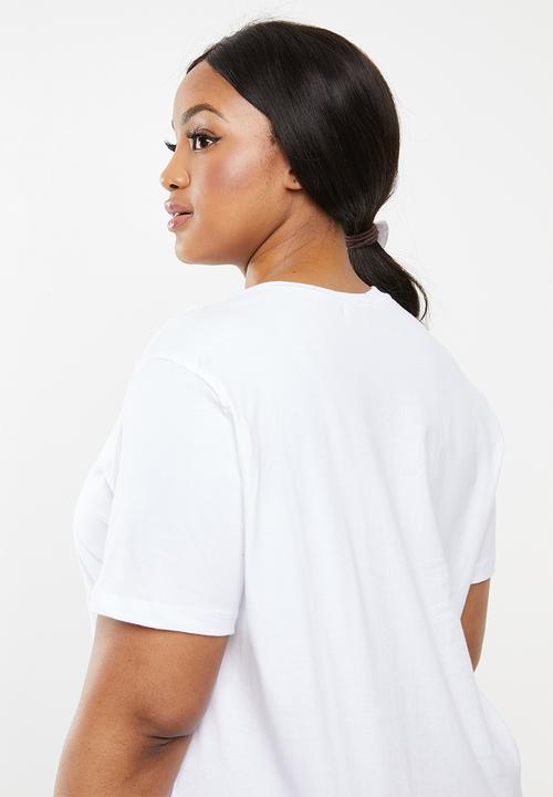 Superbalist - Placement print tee - white