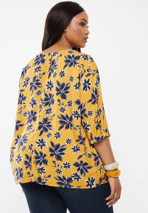 Superbalist - Puff sleeve blouse - multi