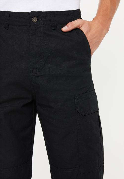 Superbalist - Loose fit cargo pants - black