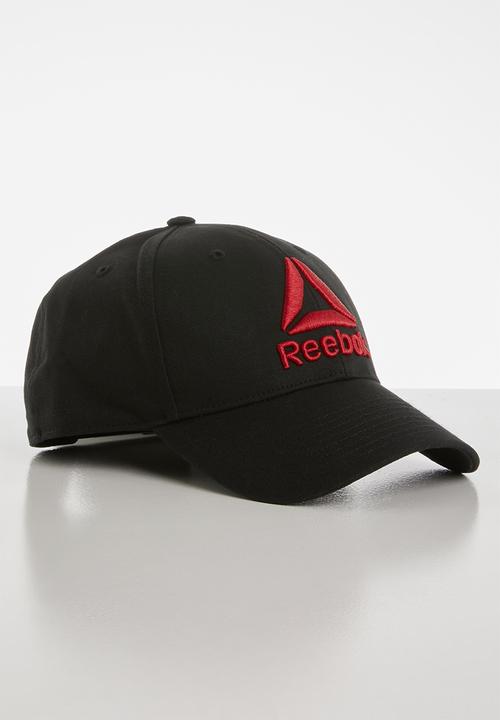 Reebok - Active enhanced baseball cap - black & red