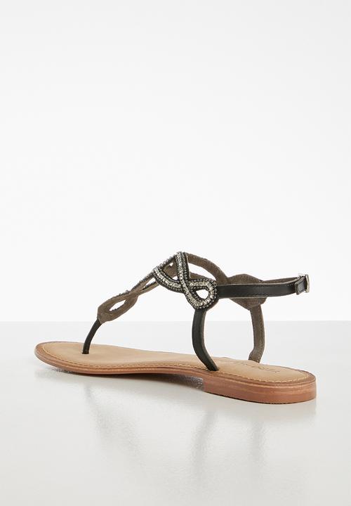 Vero Moda - Liv leather sandal - black