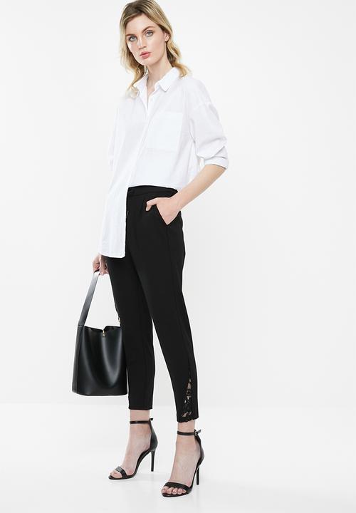 Vero Moda - Eva loose string pants - black