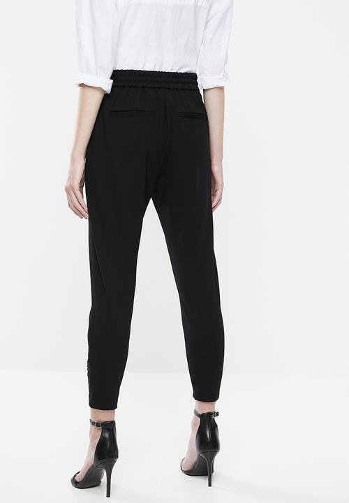 Vero Moda - Eva loose string pants - black