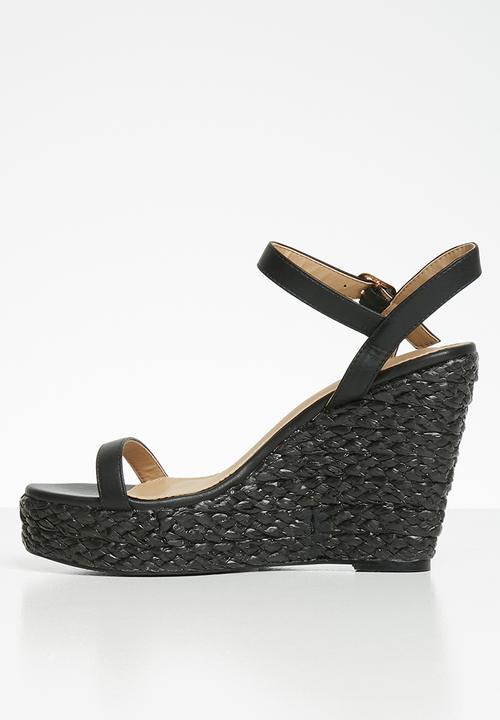 Superbalist - Liya espadrille wedge - black