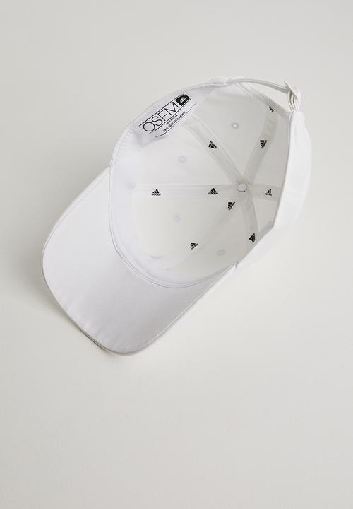 adidas Originals - 6-panel 3 stripe cap cotton - white & black 