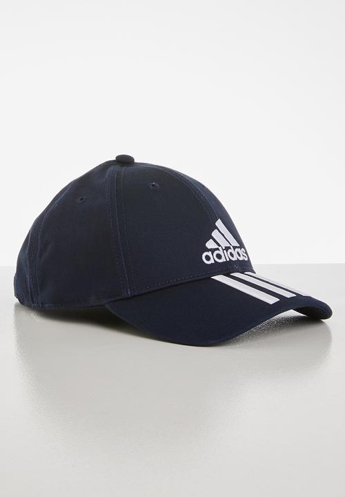 adidas Originals - 6-panel 3 stripe cap cotton - navy & white 