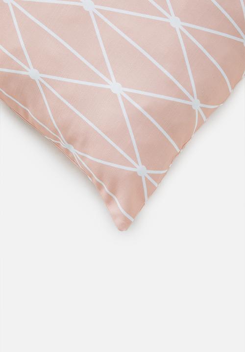 Sixth Floor - Dot diamond cushion cover - pink
