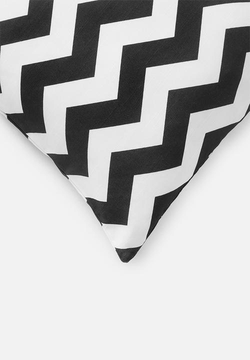 Sixth Floor - Chevron cushion cover - asphalt
