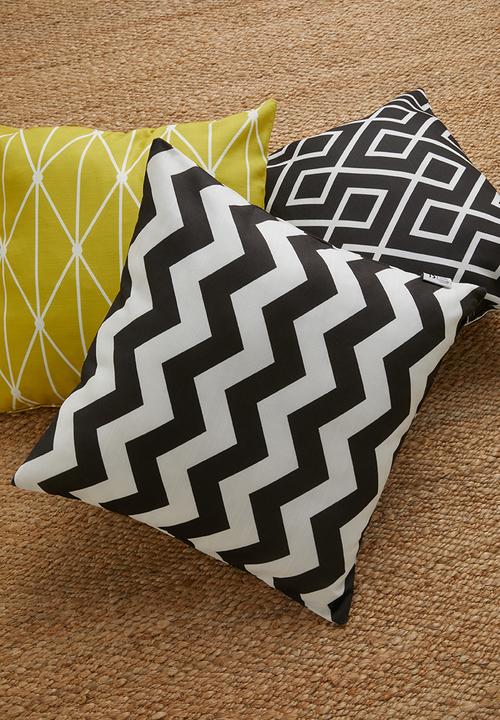 Sixth Floor - Chevron cushion cover - asphalt